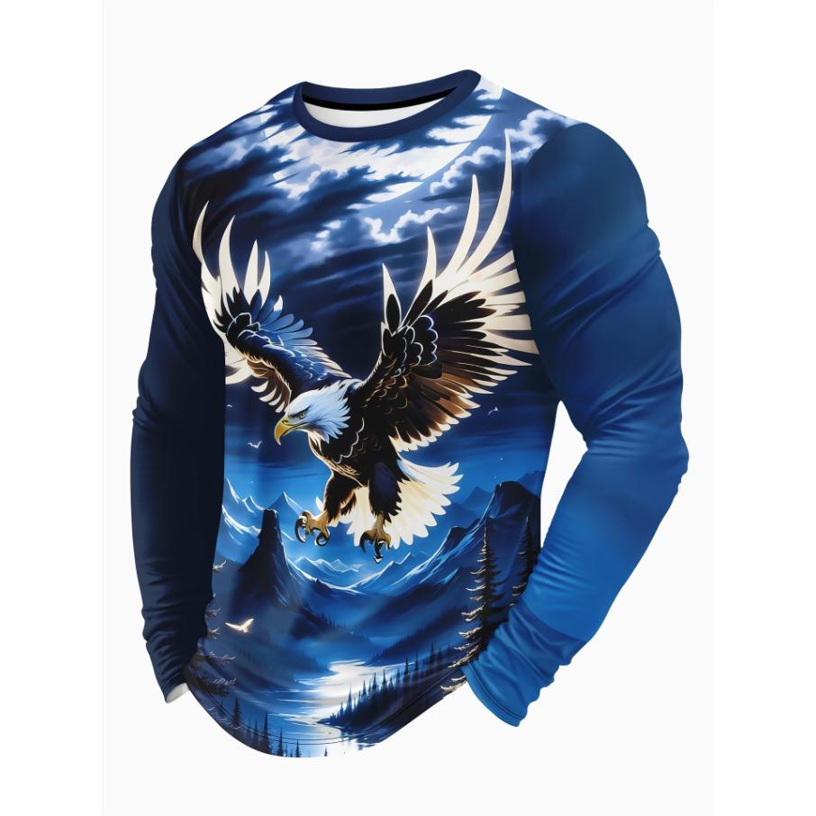 women o neck long sleeve 3d print t shirt