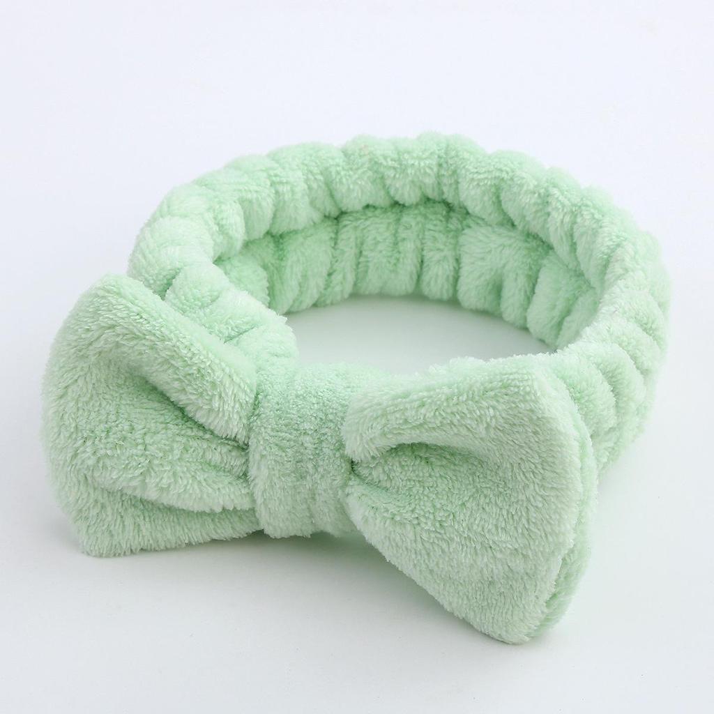 Leopard Print Coral Fleece Bow Headband for Women – Plush, Cute Hair Accessory