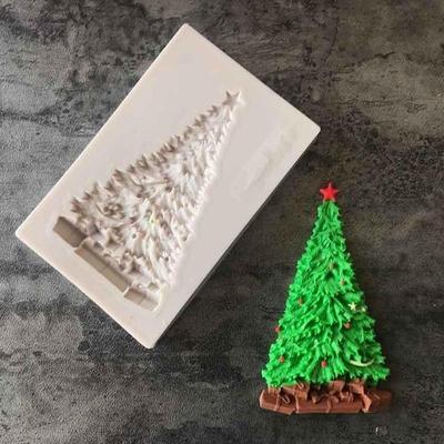 Weihnachtsbaumförmige Silikonform Kuchen Dekoration Fondant Keks Werkzeug 3D DIY Backen