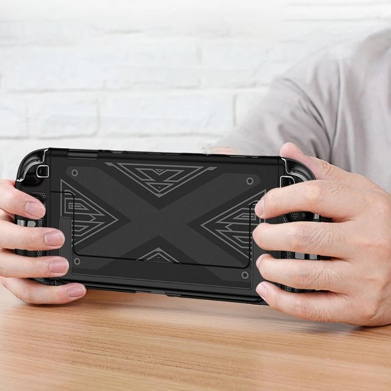 Full Body TPU PC Case for Dedicated Console Accessories Anti Slip Split Cover Scratch-Resistant and Heat Dissipation