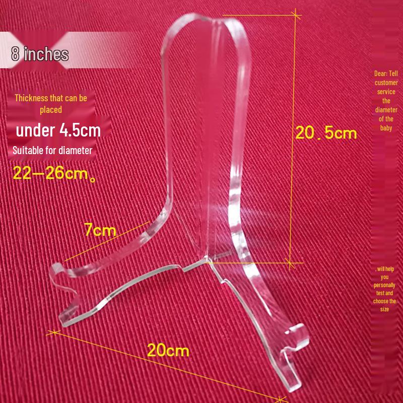 Acrylic Plate Rack & Display Stand for Photos, Crafts, or Tea Cakes