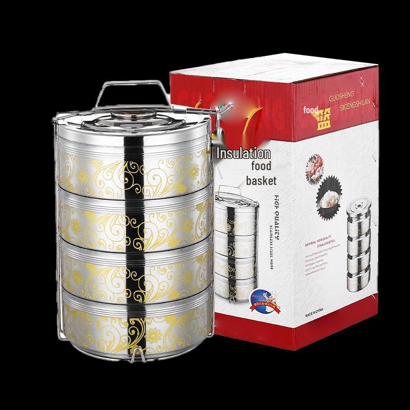 Debao Multi-Layer Insulated Stainless Steel Food Carrier