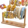 Bracelet Holder Jewelry Storage Case Bead Display Stand Jewelry Storage Rack Wood Texture Suitable for Home and Shop Use