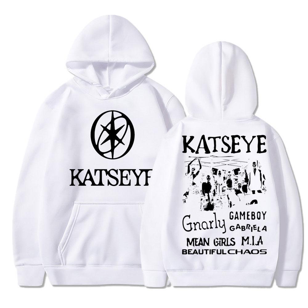 Hanorac cu Glugă Grafic Kpop Katseye Beautiful Chaos Album pentru Femei Modă Harajuku Îmbrăcăminte Sport Femei Coreeană Supradimensionat Fleece Trening