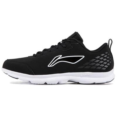Li Ning Comfortable Low Top Running Shoes Unisex Black White ARBN249-1