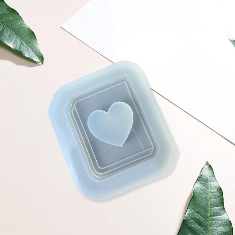 Heart Book Charm Silicone Mold For Resin Crafts Food Grade Material Pendant Mould DIY Jewelry Making Accessories
