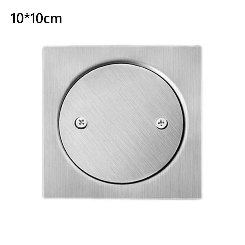 Square Shower Floor Drain with Cleaning Port Drainage Port Durable Cleanout  Floor Drain  Bathroom