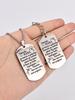 Stainless Steel Keychain and Necklace, A Gift for Mom, Engraved Badge, Ideal Gift for Men, Couples, Boyfriend, Family & Friends