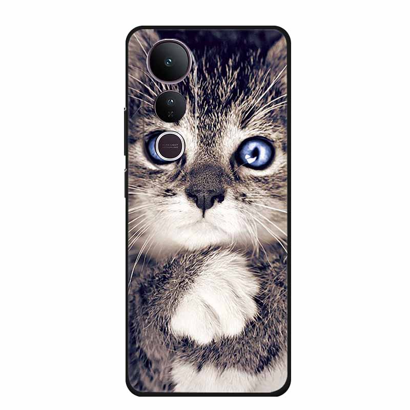 For Vivo V50 Lite 4G 5G Case V 50 lite Coque Popular Black Silicone Soft Back Cover For Vivo Y400 4G 5G Phone Case Cover Y 400