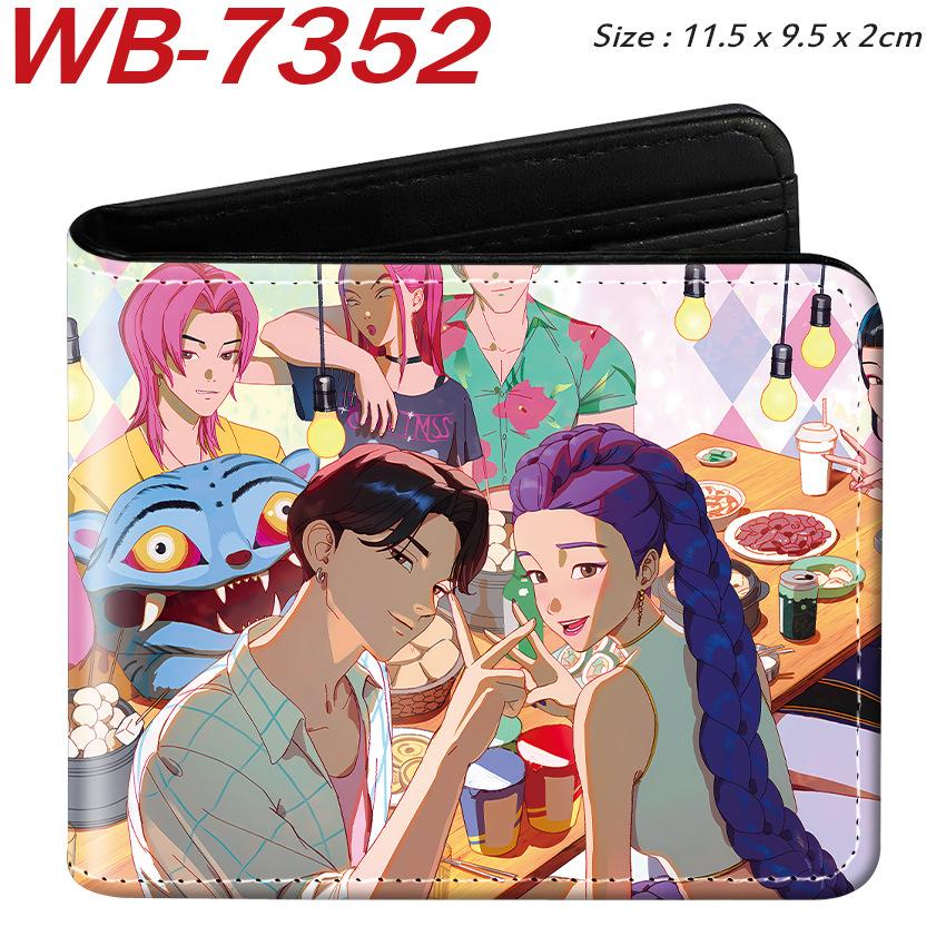 K-Pop Demon Hunters Pu Leather Two-fold Short Wallet and Practical