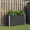 Raised Garden Bed Black 150 X 50 X 91 Cm