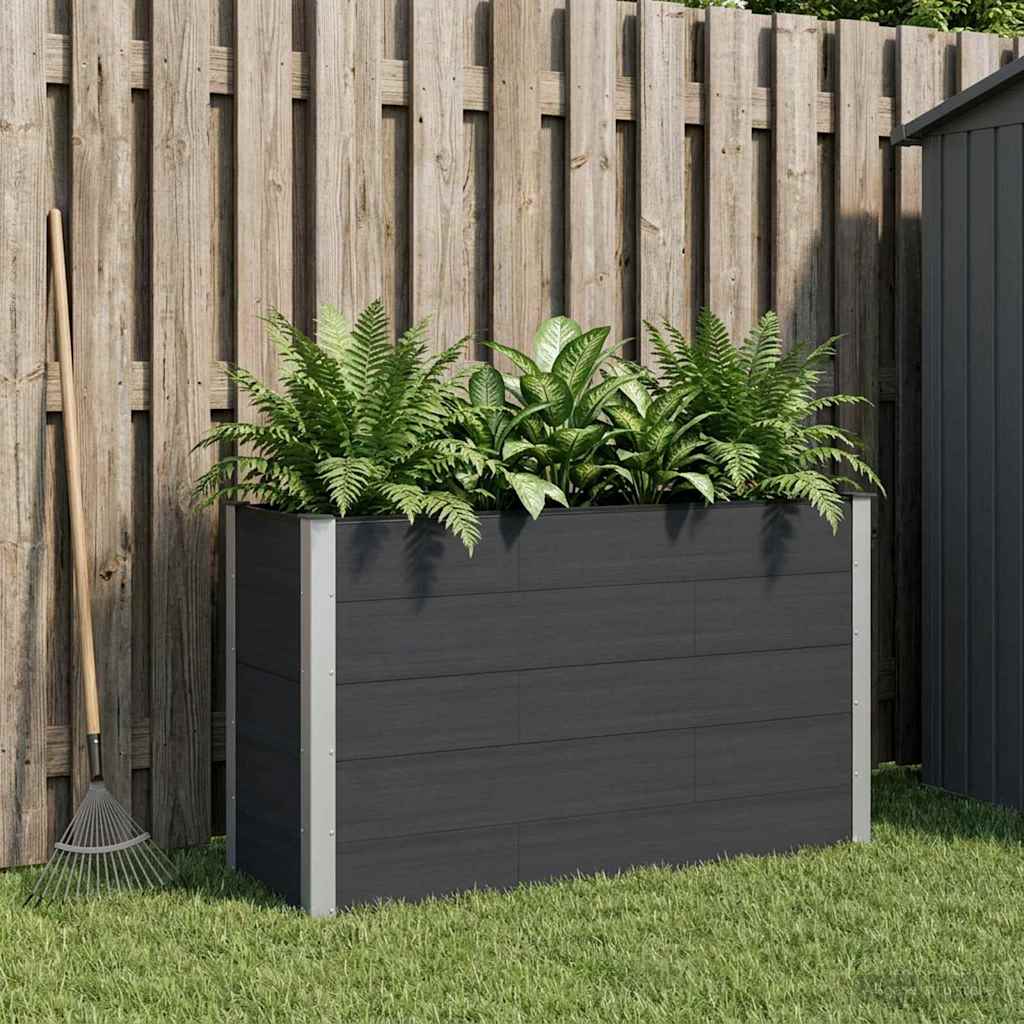 Raised Garden Bed Black 150 X 50 X 91 Cm