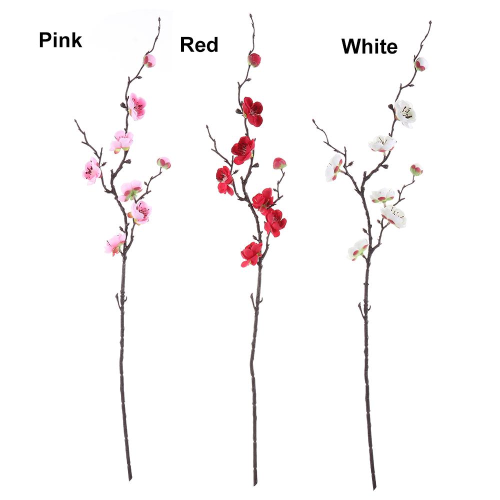 1PC Artificial Plum Blossom Chinese Style Small Winter Plum Artificial Flower Living Room Decoration Silk Flower Branch