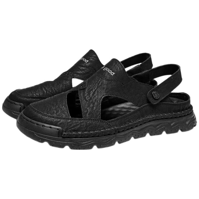 HLA Men s K178 Closed-Toe Two-Way Casual Beach Sandals 43