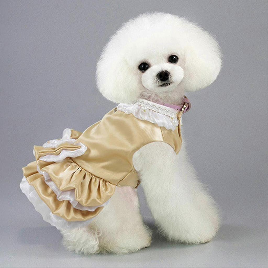 Dog Harness Combo Escape Proof Easy Control Accessory Princess Style Dog Harness Leash With Dress For Outdoor