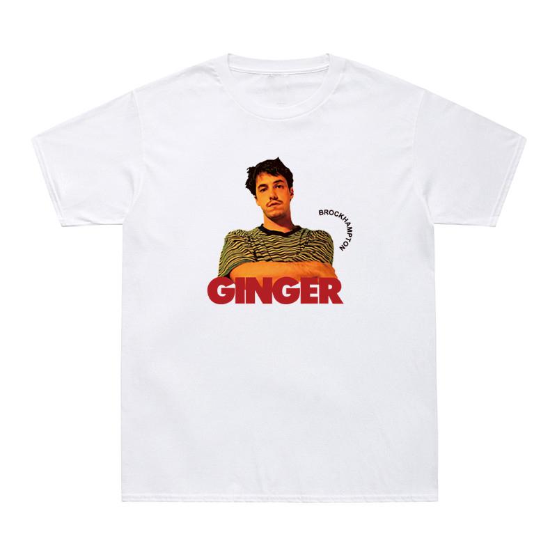 All-American Boyband Brockhampton T-Shirt Men O-Neck Hip Hop Casual T Shirt GINGER Streetwear 100% Cotton Tee Shirt Harajuku Top