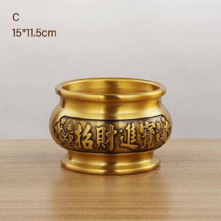 Classical Brass Incenses Burners for Home Blessings Decorative Ornament Cultural Enthusiasts Chinese Incenses Holders