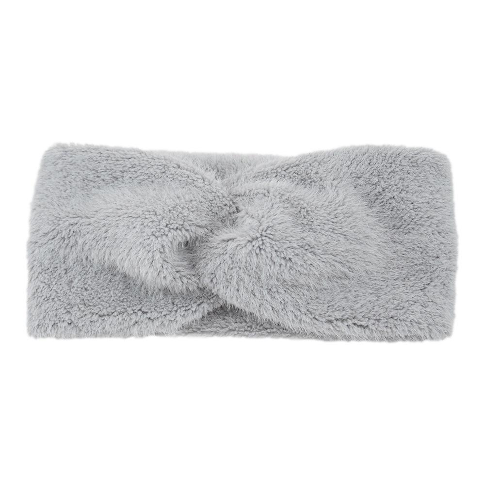 Europeisk og amerikansk plysj kryssstrikket pannebånd: Varme høst/vinter ørevarmere og hårtilbehør