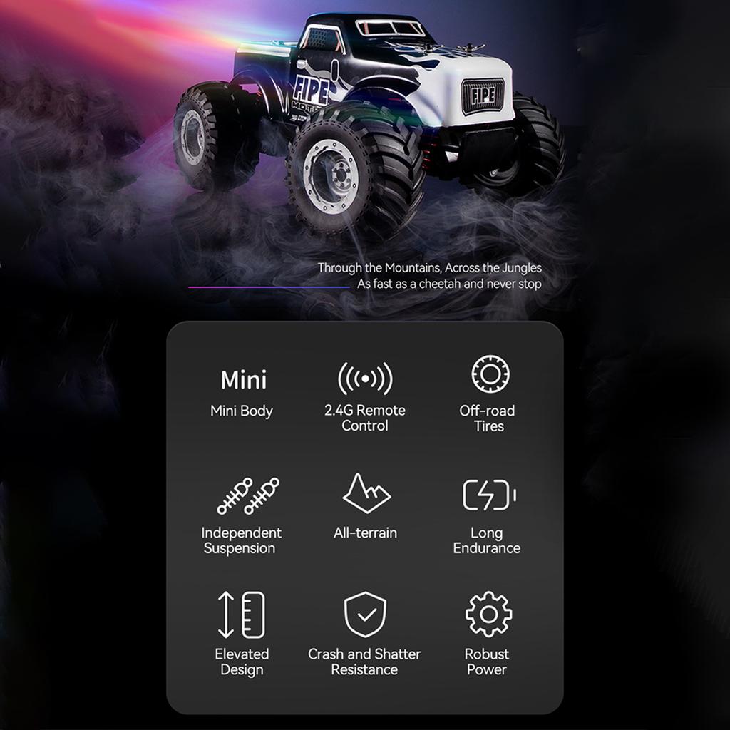 Remote Control Car, 1:20 2.4GHz Off-Road Remote Control Truck for Kids Boys Electric Powered