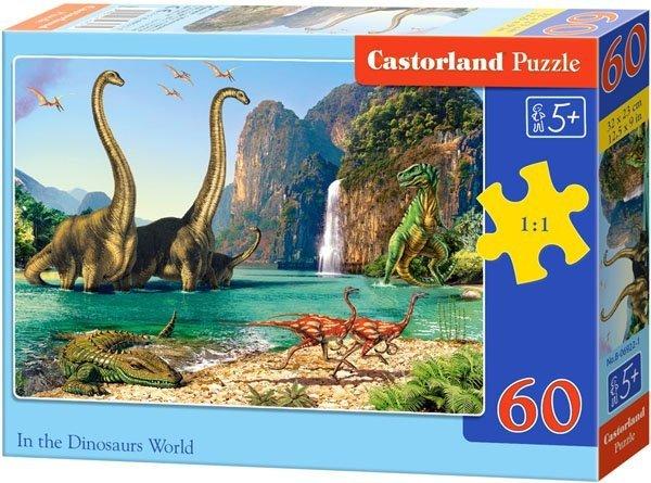 60-piece puzzle. In the world of dinosaurs.