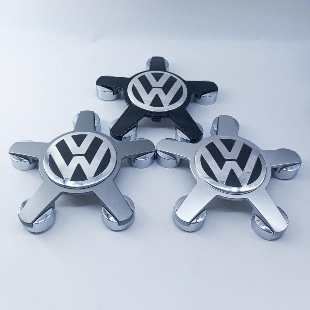 For VOLKSWAGEN 4pcs 135mm Volkswagen Golf Polo Car Wheel Center Caps 5Pins Rim Hub Cover Hubcap Logo Badge Emblem Accessories 4F