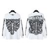 25 Frühling und Herbst Amerikanische trendige Marke Herren und Damen Paare Große Größe Lockerer Pullover Langarm T-Shirt Teenager T-Shirt