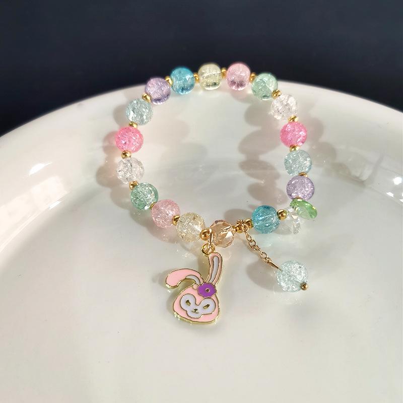 Kuromi Colorful Popcorn Crystal Beaded Bracelet - Christmas Hot Sale for Students & Besties