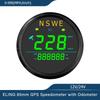ELING 85mm Universal Digital GPS Speedometer 0-999 (MPH, Km/h) for Car Truck RV with Backlight GPS Antenna 12Volt 24V