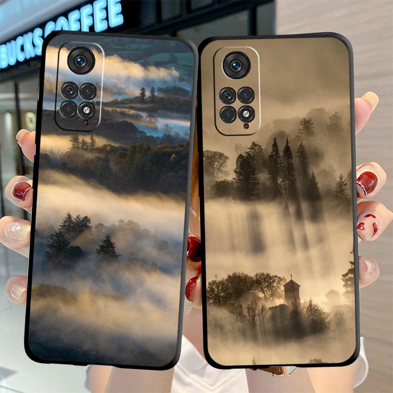 Case For Xiaomi Redmi Note 11 10 9 8 Pro 12 10C 9S 10S 11S 9A 9T 9C 10A 7 K40 8T Silicone Phone Cover Cool Mountain Peak Fundas
