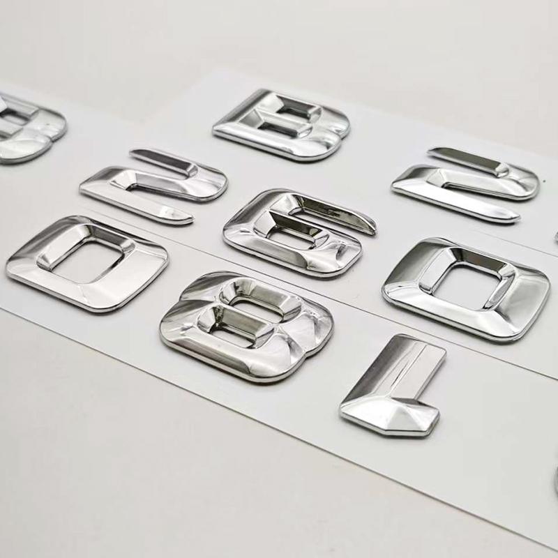 3D ABS Car Sticker Logo B180 B200 B260 Rear Trunk Letters Badge Emblem For Mercedes Benz B Class B200 B220 B260 Auto Accessories