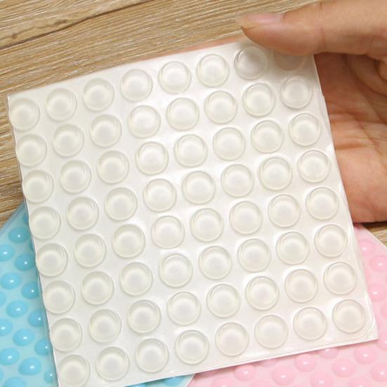 Yousheng Clear Cabinet Bumper Pads Self-Adhesive Silicone Buffer Set Round Cupboard Door Drawer Bumpers for Kitchen Cabinets Cutting Boards Picture