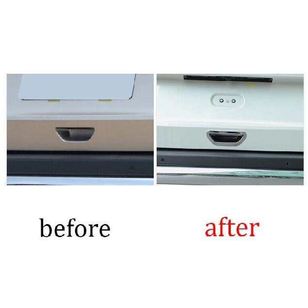 For Nissan X-TRAIL Rogue 2021-2022 ABS Chrome Tailgate Handle Frame Trim 1PCS