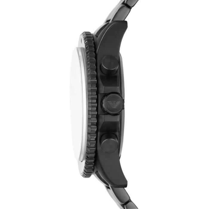 Men's Watch Emporio Armani AR11363 Quartz Chronograph Stainless Steel Bracelet Black