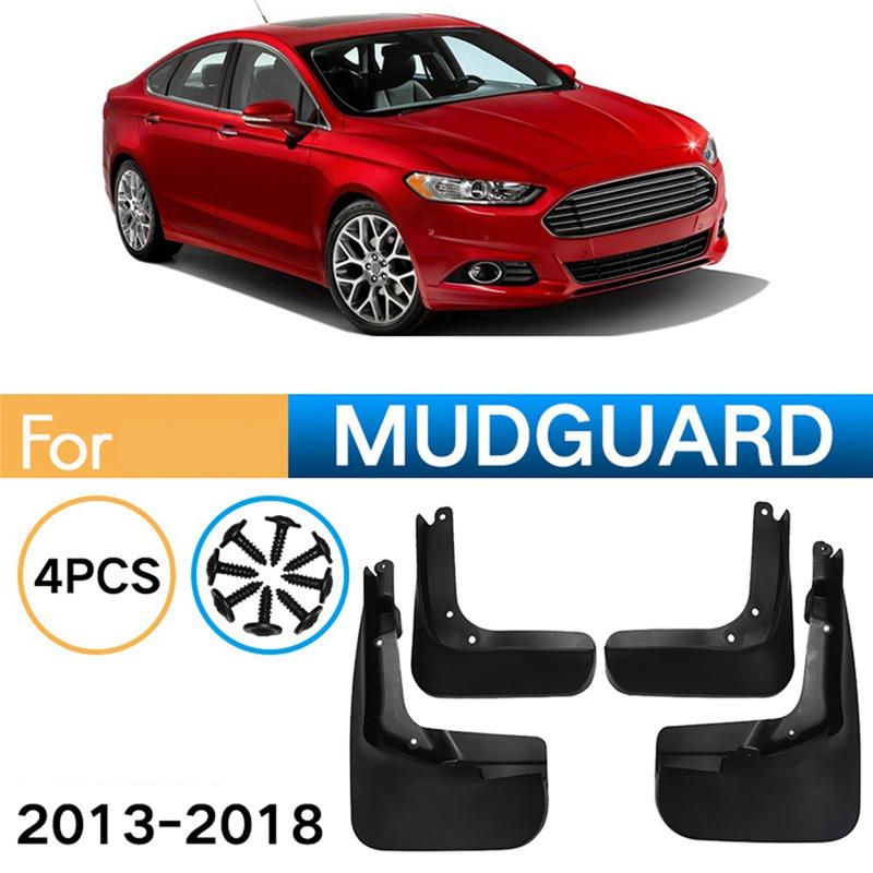4PCS Car Mudguard Mud Flaps Splash Mud Guard Fender For Ford Fusion Mondeo 2013- Car Accessories-A87Q