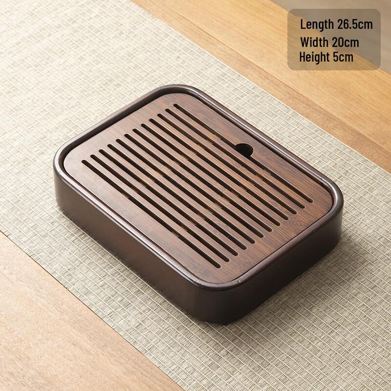 Rectangular Bamboo Drainage Tea Tray