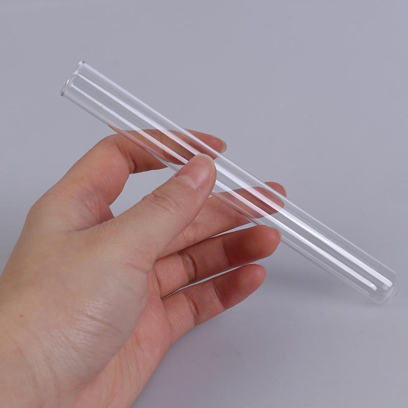 10Pcs/Lot Transparent Pyrex Glass Blowing Tubes  Long Thick Wall Test Tube