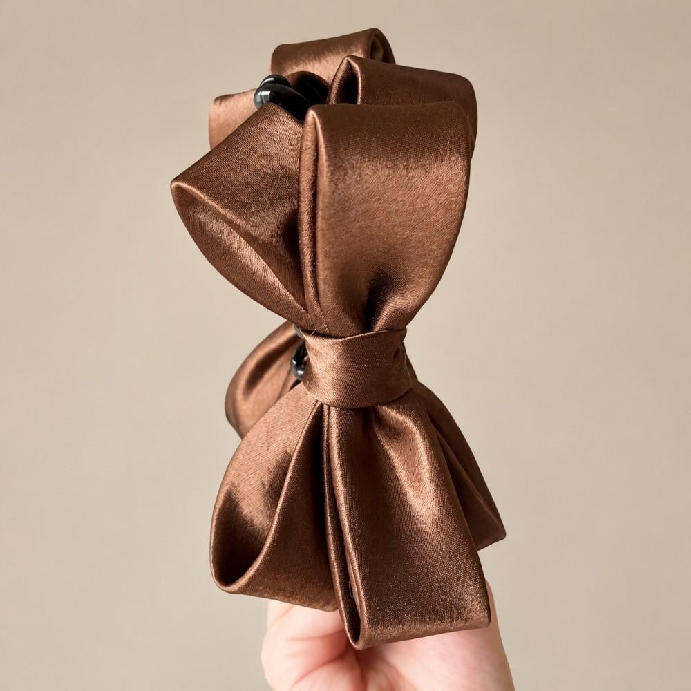 Curved Structure Bow Hair Clip Strong Grip Korean Style Hair Clip New Banana Hair Clip Daily Wear