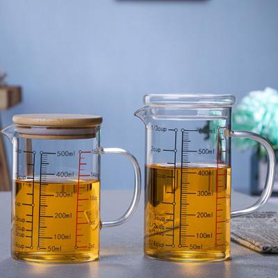 1000 ml wysokiej jakości szklany kubek pomiarowy z pokrywką, dzbanek do piwa, mleka, przezroczysty szklany kubek, dzbanek do herbaty i kawy, skala kuchenna, narzędzie pomiarowe