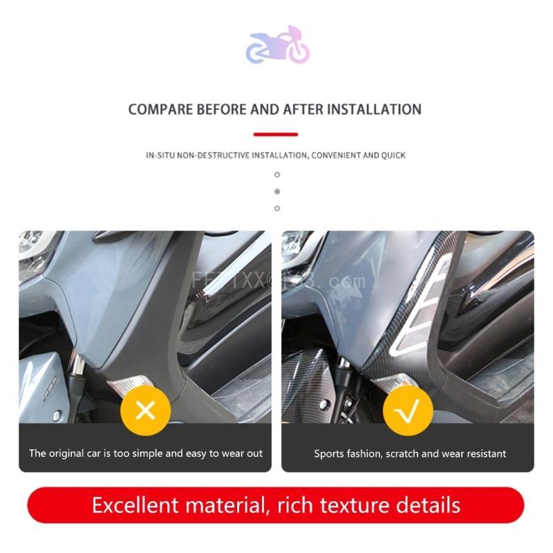 Carbon Fiber Motorcycle Cover Protective Guard Decorative Frame Accessories Lightweight Fit for NMAX155 2020-2023
