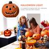 Halloween LED Pumpkin Lights Hollow Pumpkin Statue Lights Desktop Ornaments Halloween Scene Layout Props Home Party Decoration