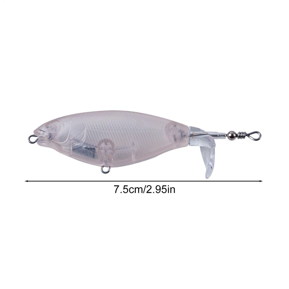 

Lure Blanks Unpainted 6X Multi Jointed Rotating Tail Crankbaits with Eyes Lure Bodies Fishing Gear for Walleye Trout Bass