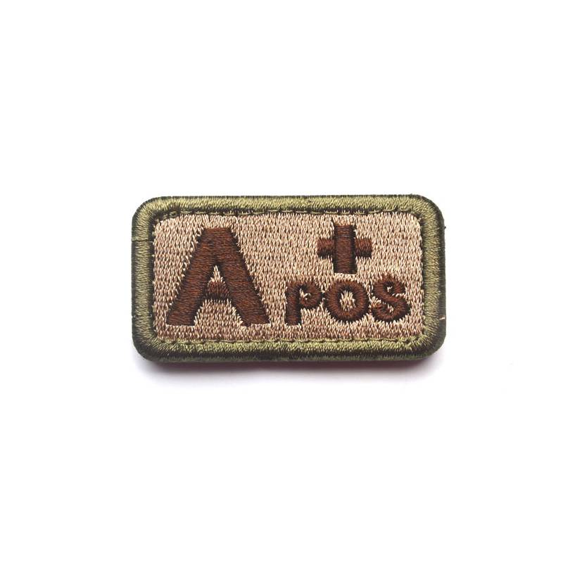 Badge Blood Type Velcro Embroidery Patch Clothing Backpack Accessory Decoration