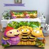 Maya the Bee  Pattern Bedding Quilt Set  Home Decoration  Gift (1 * Duvet Cover + 2 * Pillowcase  Without Core)