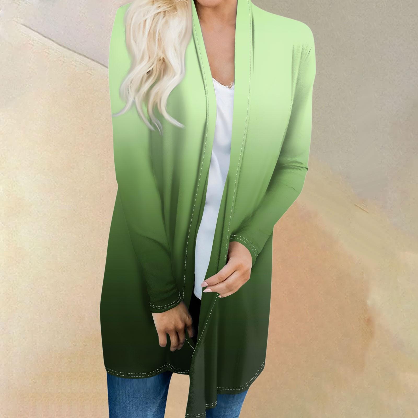 

Женский осенний модный пальто большого размера, кардиган с длинными рукавами и принтом, легкая куртка XXXL