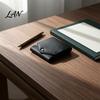 Jeans Pocket Wallet Slim Faux Leather Wallet, Retro Snap Button Bifold Durable Men Portable Card Holder for Women