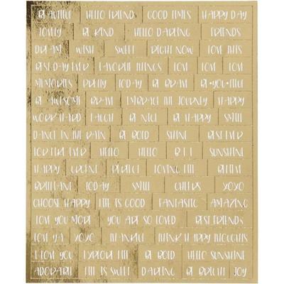 Stickers - Creativ Company - CC Stickers Teksten - Gold - 10x11.5 Cm - 4 Pieces