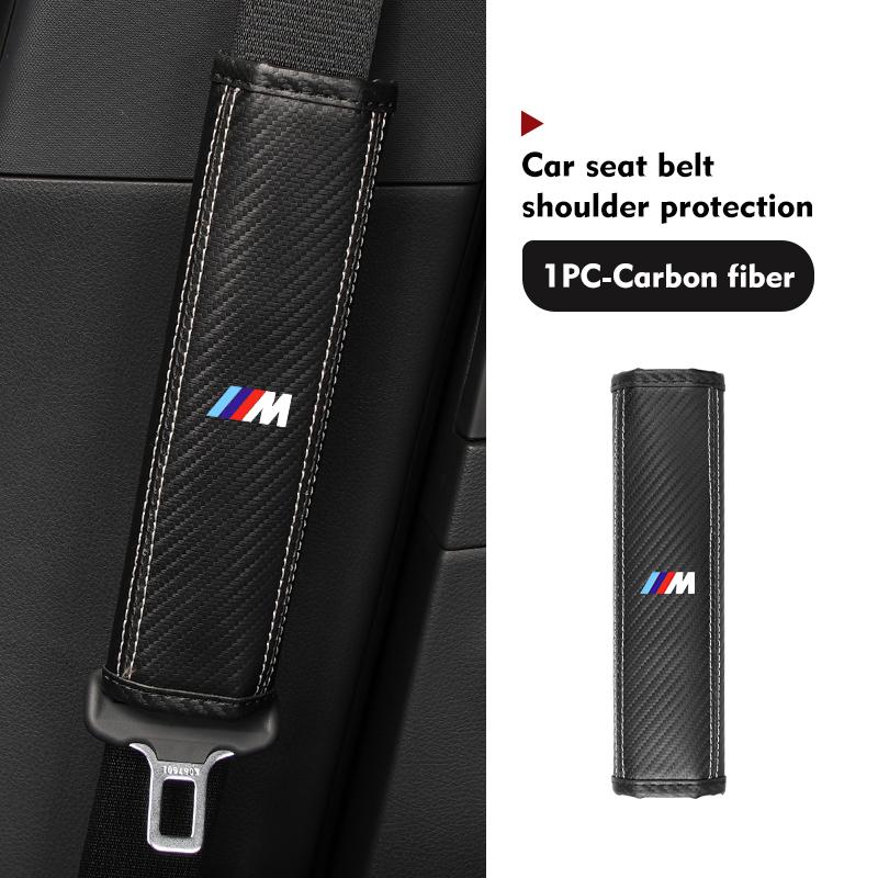 For BMW Leather Car Seat Belt Shoulder Protector Seat Belt Cover Performance X1 X3 X5 E39 E46 E90 F20 E60 F30 M3 M5