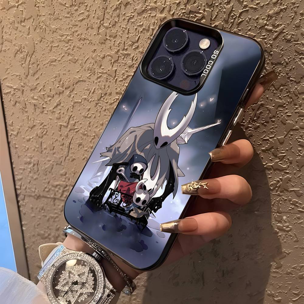 Hot H-Hollow K-Knight Game Phone Case For iPhone 17,16,15,14,13,12,11,Pro,XS,Max,Plus,Mini,SE4,E Black Matte Shockproof Cover