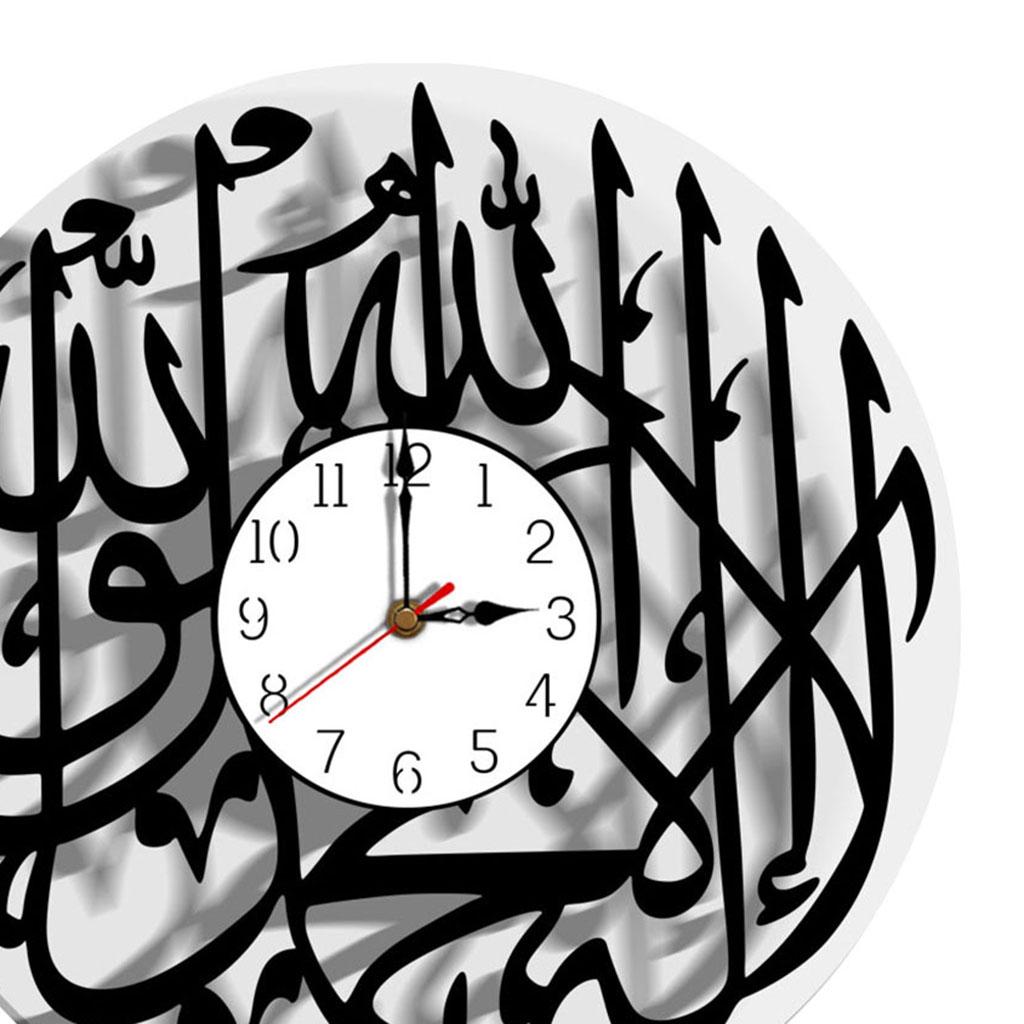 Acrylic Wall Clock Islamic Calligraphy Eid Gift Ramadan Decor Islamic Wall Art Wall Clocks for Home Decor
