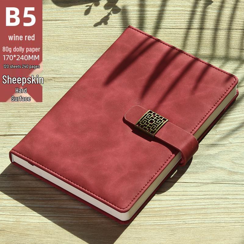 High-Quality A5 Leather Softcover Notebook for Students and Professionals